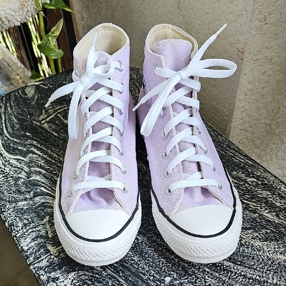 Converse Shoes - Converse Light Purple High-Top Sneakers